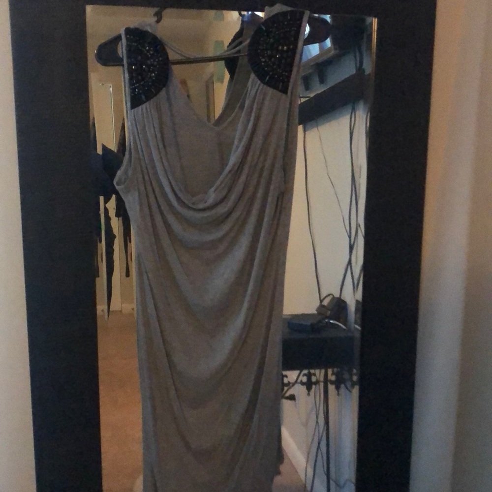 T-shirt sequence shoulders dress